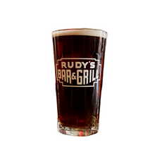 Load image into Gallery viewer, Rudy&#39;s Neon Sign Pint Glass - Rudys Bar &amp; Grill