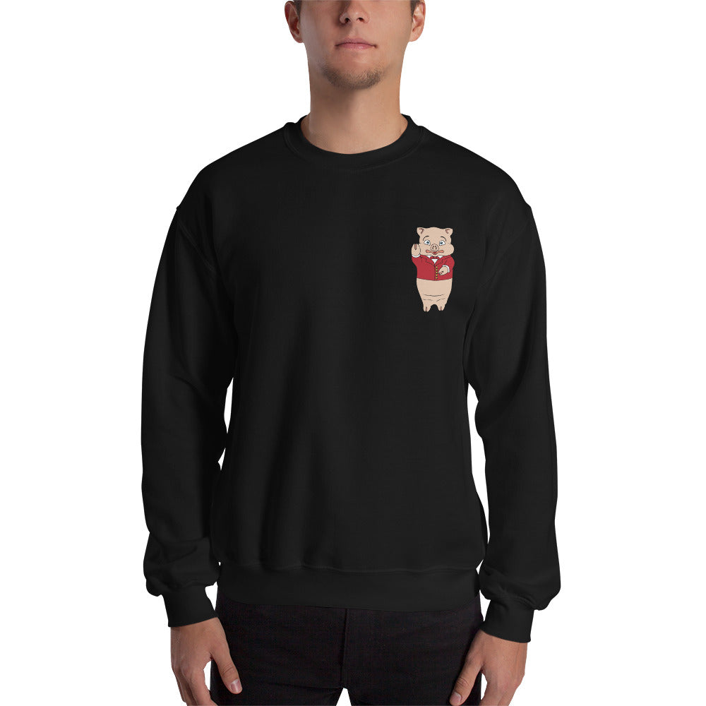 Pig Neon Sign Sweatshirt Rudys Bar Grill