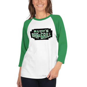 St. Patrick's Day 3/4 sleeve raglan shirt - Rudys Bar & Grill