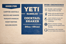 Load image into Gallery viewer, Rudy’s Bar &amp; Grill × YETI Stainless Steel Cocktail Shaker