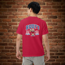 Load image into Gallery viewer, Retro Rudy’s Land of the Free back red t-shirt 