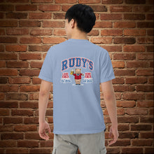 Load image into Gallery viewer, Retro Rudy’s Land of the Free back blue t-shirt 
