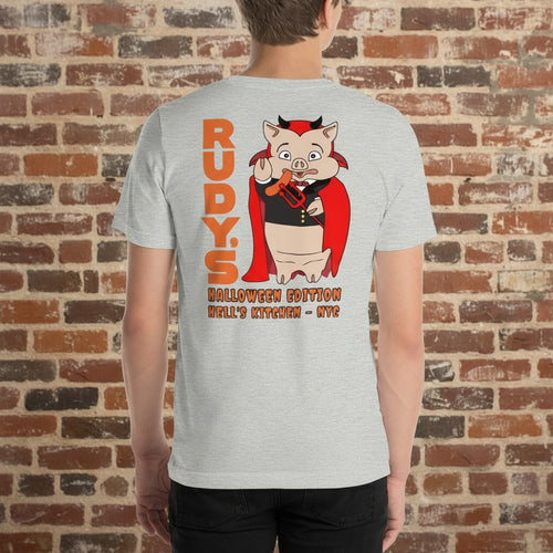 Rudy’s Bar & Grill “Devil Pig” Halloween T-Shirt – Limited Edition Unisex NYC Bar Tee