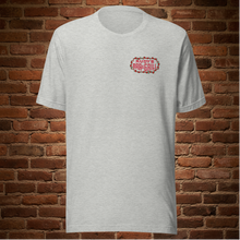 Load image into Gallery viewer, Front view of Rudy’s Bar &amp; Grill Valentine’s Day Classic T-Shirt in athletic heather with vintage logo – Hell’s Kitchen NYC