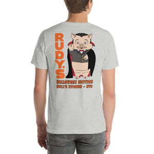 Dracula Pig Halloween T-Shirt - Rudys Bar & Grill