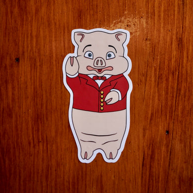 Classic Pig Sticker - Rudys Bar & Grill