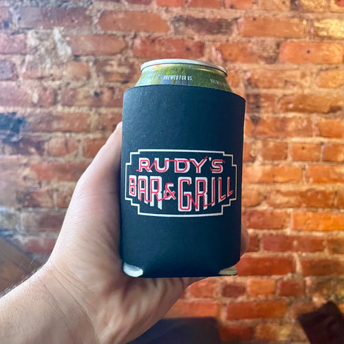 Rudy's Neon Sign Collapsible koozie - Rudys Bar & Grill