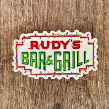 Load image into Gallery viewer, Christmas Neon Sign Sticker - Rudys Bar &amp; Grill