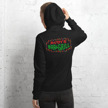 Load image into Gallery viewer, Santa Pig + Christmas Neon Sign Hoodie - Rudys Bar &amp; Grill