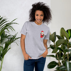 Santa Pig + Christmas Neon Sign T-Shirt - Rudys Bar & Grill