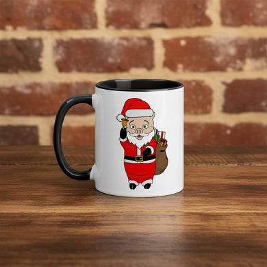 Christmas Neon Sign + Santa Pig Mug - Rudy's Bar & Grill