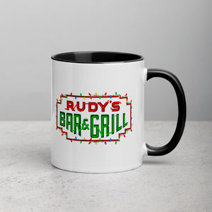 Christmas Neon Sign + Santa Pig Mug - Rudy's Bar & Grill