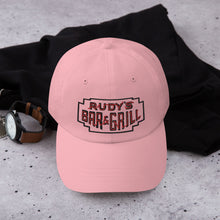 Load image into Gallery viewer, Valentine&#39;s Day Neon Sign Dad hat - Rudys Bar &amp; Grill