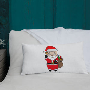 Christmas Neon Sign + Santa Pig Pillow - Rudys Bar & Grill