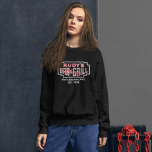 Load image into Gallery viewer, Hell&#39;s Kitchen Neon Sign Sweatshirt - Rudys Bar &amp; Grill