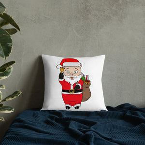 Christmas Neon Sign + Santa Pig Pillow - Rudys Bar & Grill