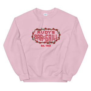 Neon Sign Valentine's Day Sweatshirt - Rudys Bar & Grill